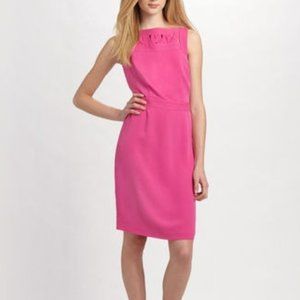 Tory Burch Fuchsia Hot Pink Silk Sheath Dress 6